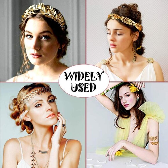 Greek Goddess Headband Gold Leaf Crown Bridal Hair Accessory Romantic Costume main image 6